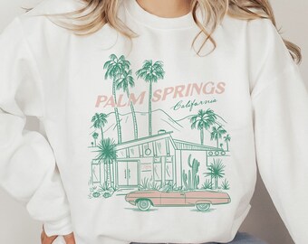 Palm Springs Crewneck Sweatshirt, Palm Springs Sweater, Palm Springs, Palm Springs Party Favors, Palm Springs Wedding Gift, Bachelorette
