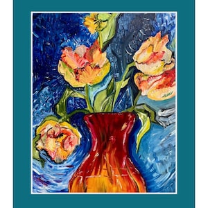 Parrot Tulips Painting