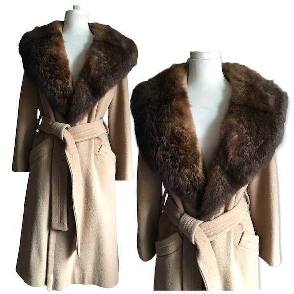 Fur Collar Plaid Fringe Coat main image 0
