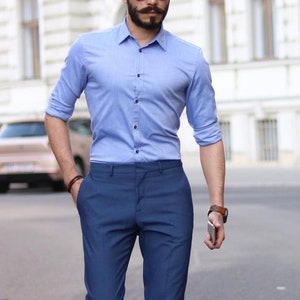 Men Elegant Shirt and Trouser for Office Wear Mens Formal Shirt and ...