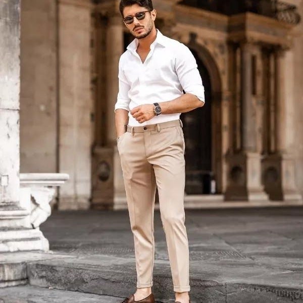 Men Elegant Shirt And Trouser for office wear mens formal shirt and pants for wedding shirt and pants for groomsmen