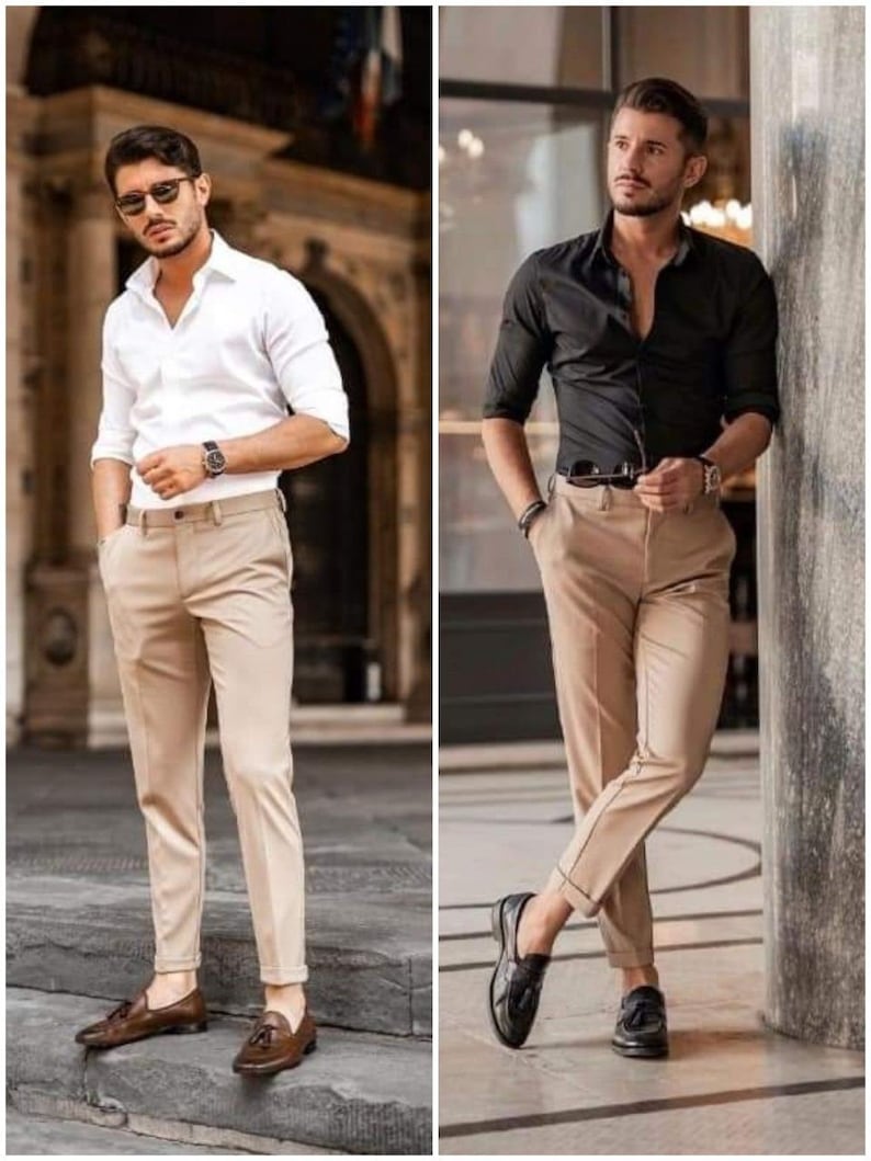 Men Elegant Shirt and Trouser for Office Wear Mens Formal - Etsy
