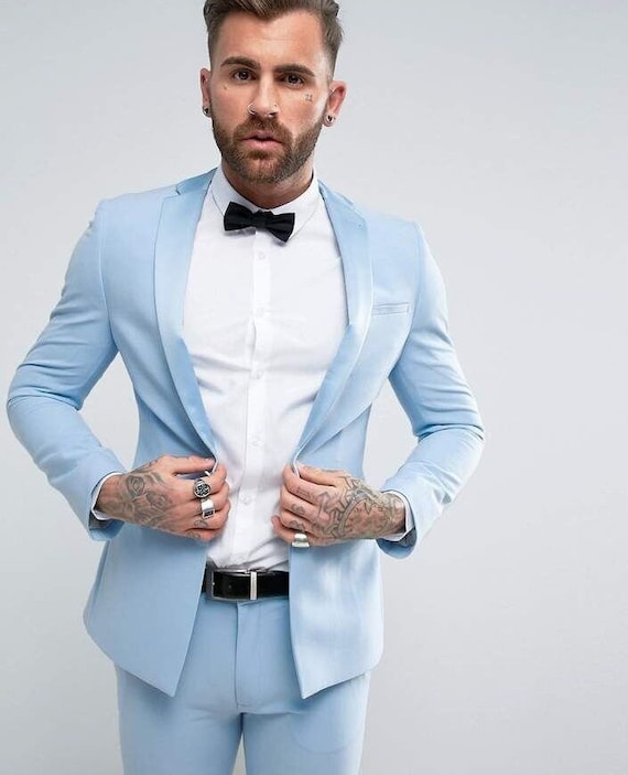 Light blue tuxedo outlet wedding