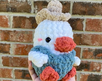 Crochet Farmer Duck | Crochet Stuffed Animal | Crochet Toy | Amigurumi