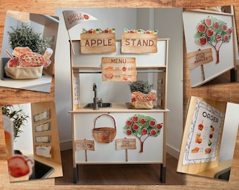 Apple Orchard Pretend Play Printables, Kids Pretend Play Set, Printable Orchard Play Kit, Fall Harvest Pretend Play, Apple Picking Activity