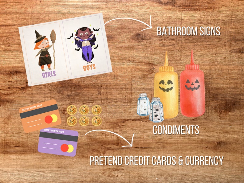 Halloween Dramatic Play Printable Restaurant Pretend Play Etsy