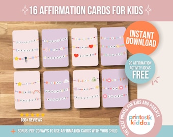 Affirmationskarten für Kinder: Positive Affirmationen (PDF-Dateien)