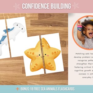 Sea Animals Matching Game: Toddler Learning Activity (digital Download ...