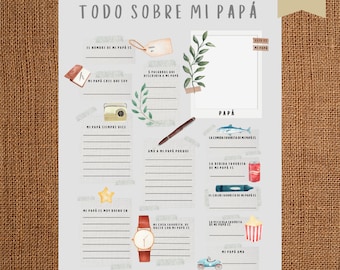 Regalo para papa de hijo, Dia Del Padre Regalo, Regalo per papà spagnolo, Festa del papà spagnolo, El mejor papa, Regalo spagnolo da Kid, Papa eres