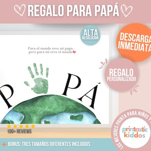 Tarjeta del día del padre, Father's Day Card in Spanish, Spanish Dad Cards, Tarjeta Para Papá, Día del padre gift, Regalos para papá niños