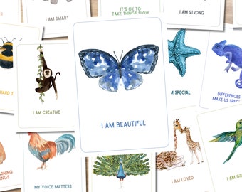 Cartes d'affirmation pour les enfants : outils quotidiens pour la santé mentale (téléchargement numérique)