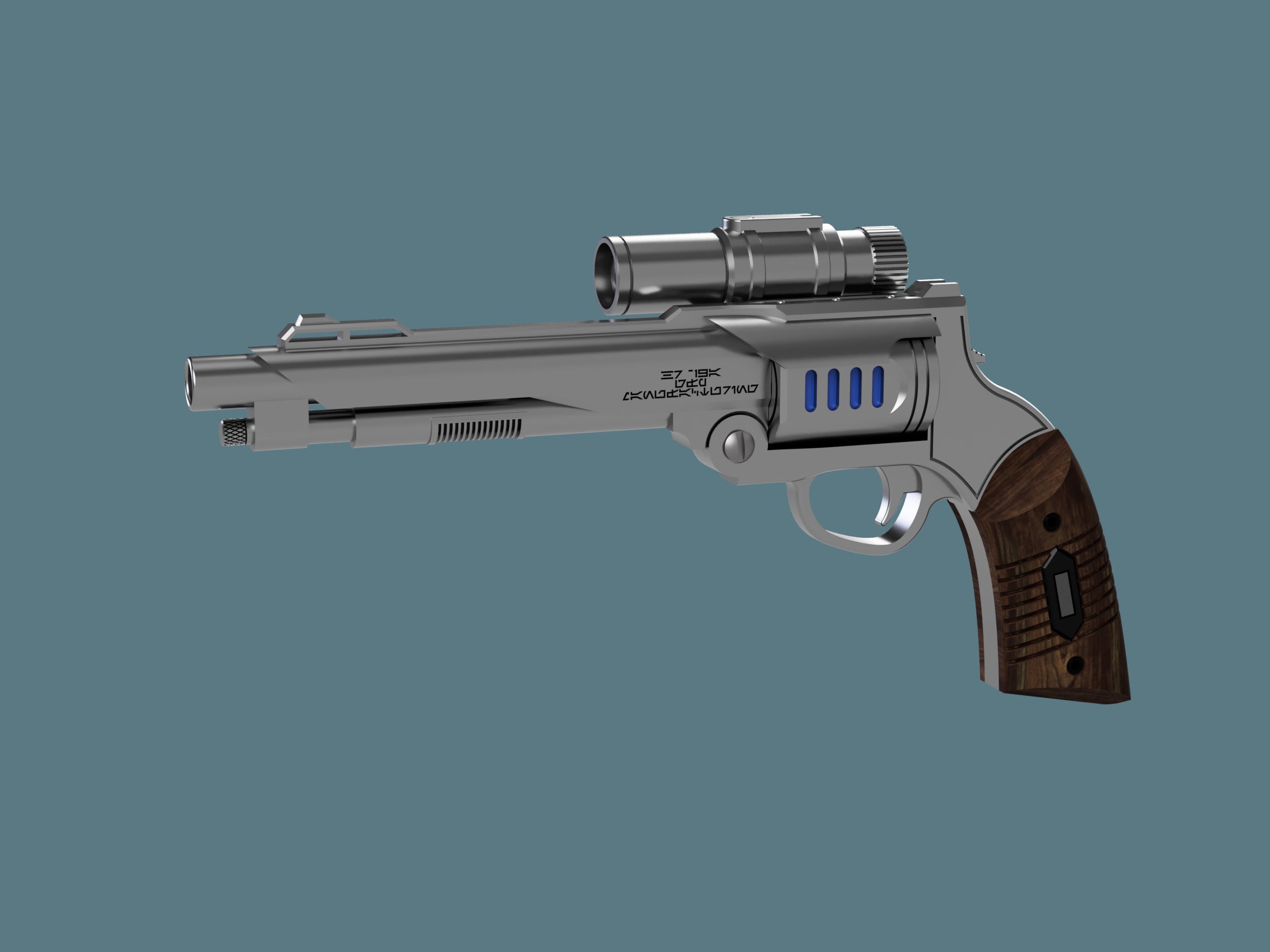 HR19A Heavy Blaster Revolver Etsy