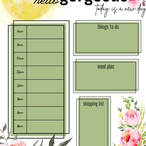 hello gorgeous daily planner