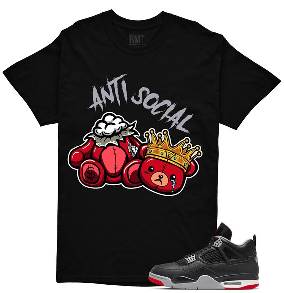 Bred 4 jordan shirt best sale