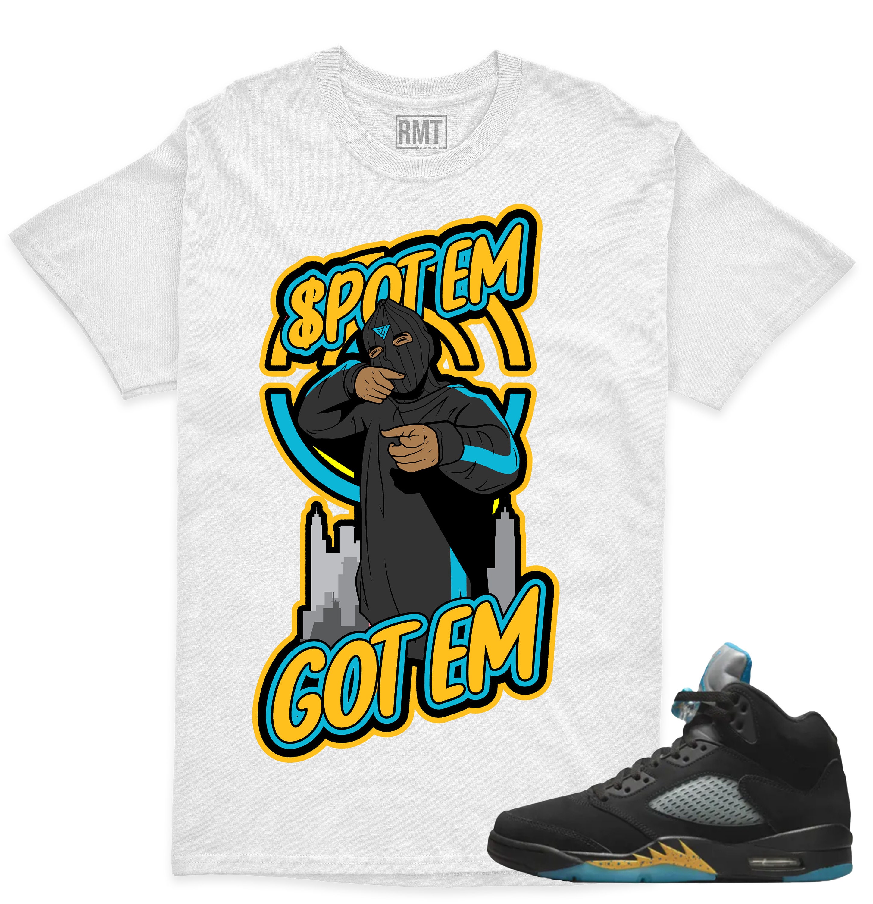 Legends T-Shirt Match Jordan 5 Aqua