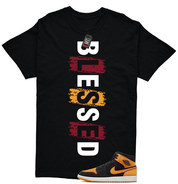 Black and orange jordan shirt hotsell
