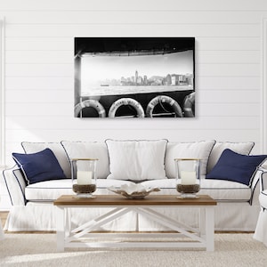 Black and White Hong Kong Photography Canvas | Star Ferry Photo Set of 1 2 3 5 Piece Split Panel | Extra Large Sitting Room Wall Art Decor