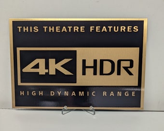 4K HDR-thuisbioscoopbord - geborsteld goud aluminium