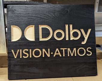 DOLBY-AUDIO. Home Cinema-bord VISION (nieuwe stijl), satijnzwart hout.