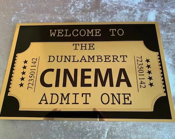 Your Name Cinema Ticket Home Cinema-bord