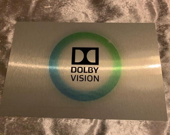 DOLBY VISION - Home Cinema-bord van geborsteld zilver aluminium