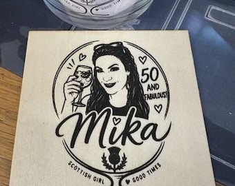 Juego de 6 posavasos personalizados