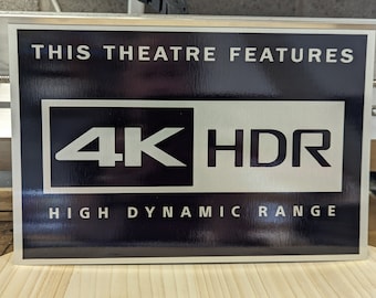 4K HDR-thuisbioscoopbord - geborsteld zilver aluminium