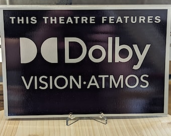 Home Cinema-bord DOLBY VISION AUDIO - geborsteld zilver aluminium