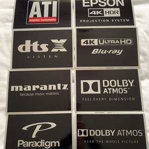 Selection of Aluminium cinema signs. Contact us with your choice.