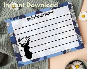 Tarjeta de consejos de descarga instantánea Tarjeta de consejos de baby shower Tarjeta de consejos de baby shower digital Consejos de descarga digital para la tarjeta de padres