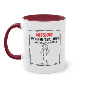 Rijbewijsbekermok, schattig motief, gepersonaliseerd, cadeau-idee, grappig, moeder, decoratie, keramische mokveer, koffiekopje