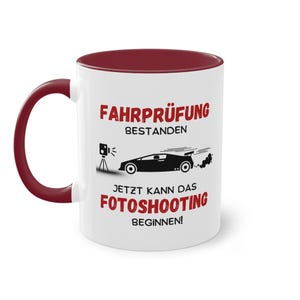 Rijbewijsbekermok, schattig motief, gepersonaliseerd, cadeau-idee, grappig, moeder, decoratie, keramische mokveer, koffiekopje