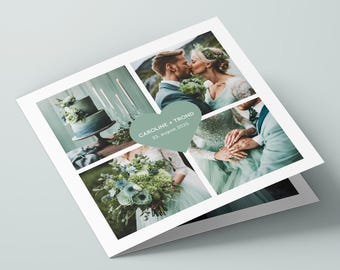 Kette "Caroline" 150 x 300 mm, Designmal, Digital Fil, Redigerbar und Canva, Printart Schablone, Bryllup