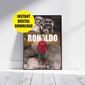 Cristiano Ronaldo Portugal Poster: Football Art Print (Digital Download)