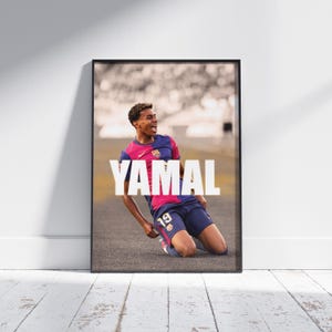 Lamine Yamal Poster: FC Barcelona Football Art Print