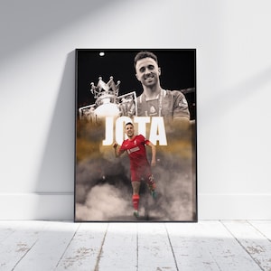 Diogo Jota FC Fussball Poster: Lebendiger Fussball Kunstdruck