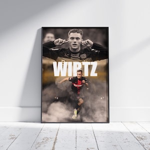 Florian Wirtz Bayer Leverkusen Poster, Football Poster, Football Print, Poster Gift, Soccer Poster, Florian Wirtz Art, Florian Wirtz Poster