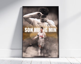 Son Heung-min Tottenham Hotspur Poster: Football Fan Gift