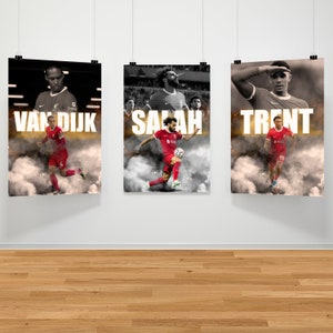 Liverpool Football Poster Bundle, Liverpool Fan Gift, Football Poster Gift, Soccer Wall Art, Soccer Poster, Football Poster, Digital Poster