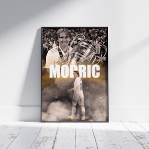 Luka Modric Real Madrid Poster: Football Art Print