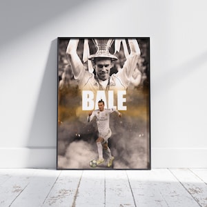 Gareth Bale Real Madrid Art Poster: Football Gift