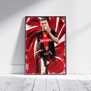 Florian Wirtz Bayer Leverkusen Poster, Football Poster, Football Print, Poster Gift, Soccer Poster, Florian Wirtz Art, Florian Wirtz Poster