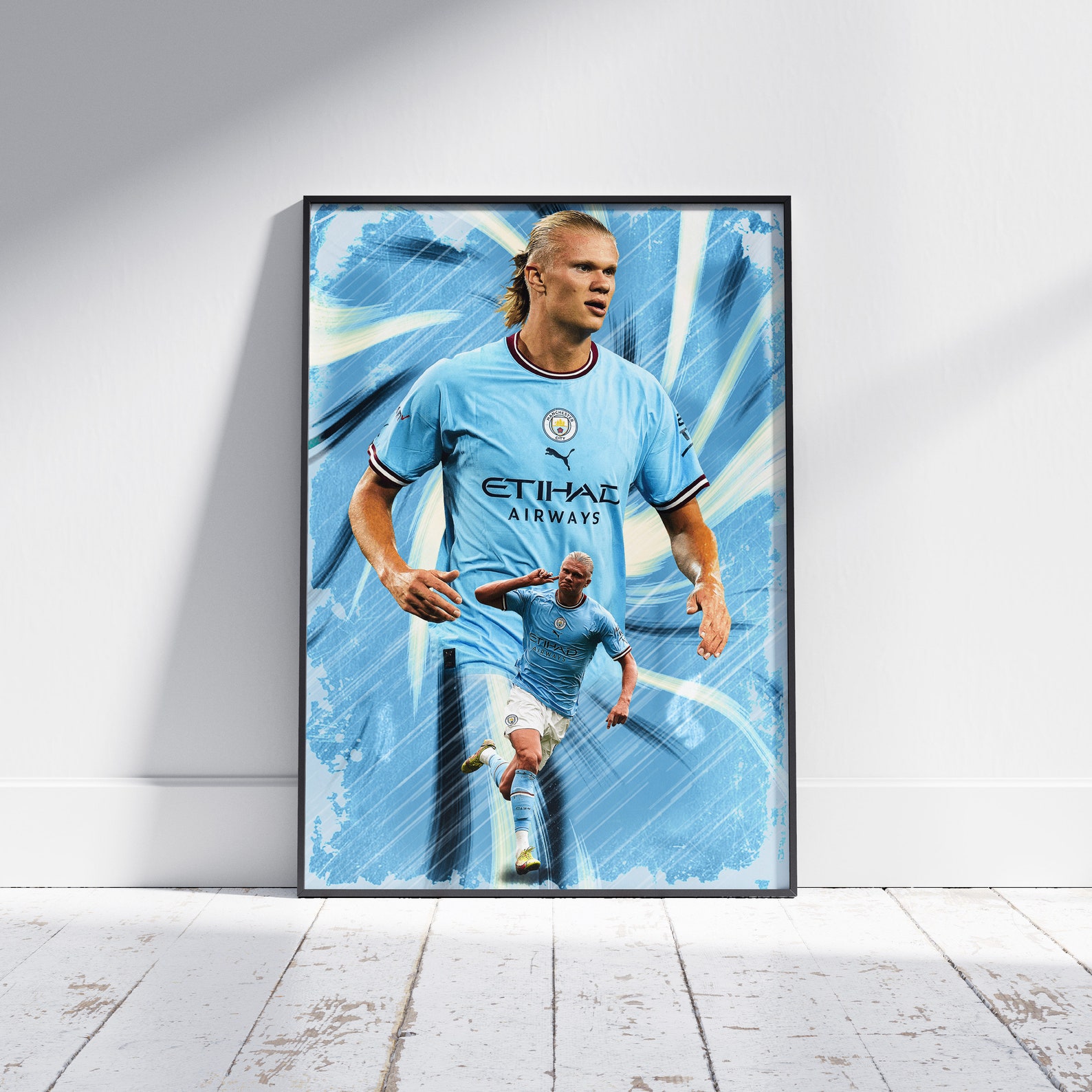 Haaland Man City Poster / Football Poster / Football Print / Etsy Canada