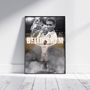 Jude Bellingham Real Madrid Poster: Vibrant Football Art Print
