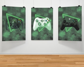 Video Game Poster, Video Game Controller, Video Game Controller Poster, Controller Prints, Gaming Art, Gift for Gamers, Gift for Boyfriend