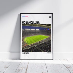 FC Barcelona Stadium Poster, Football Poster, Football Print, Soccer Poster, FC Barcelona Camp Nou Poster Gift