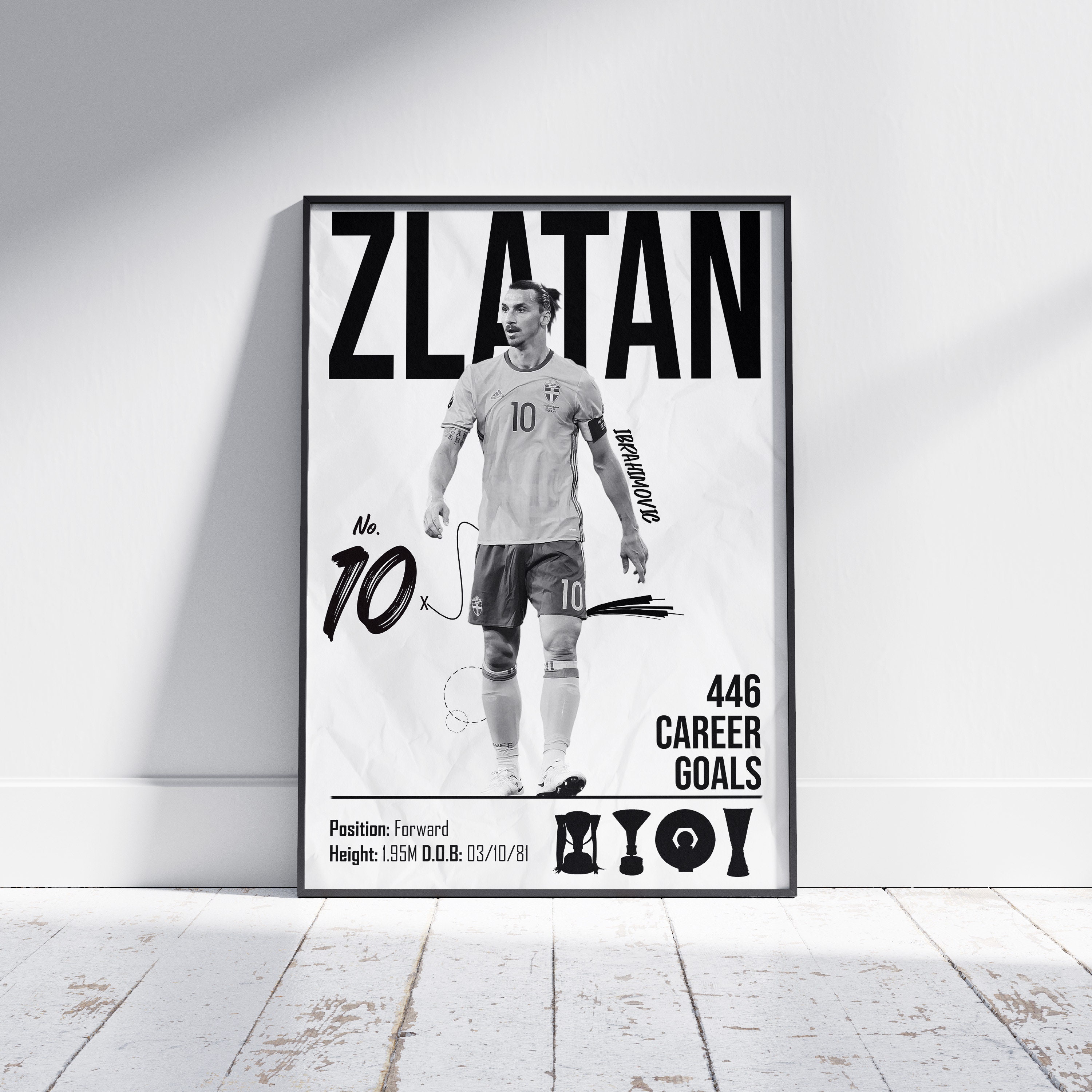 Zlatan Ibrahimovic Poster: Iconic Overhead Kick - Sweden Football