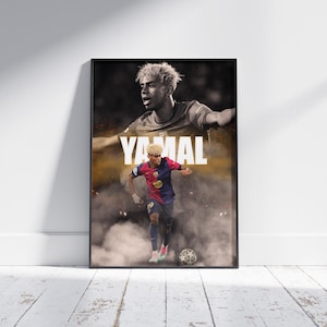 Lamine Yamal Poster: FC Barcelona Football Art Print