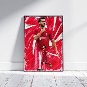 Mohamed Salah Liverpool FC Poster: Vibrant Football Art Print