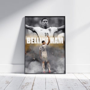 Jude Bellingham England Poster Football Poster Football Print A2 A4 A3 Poster Picture Poster Gift Soccer Poster Jude Bellingham Art